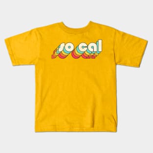 So Cal / Retro California Typography Design Kids T-Shirt